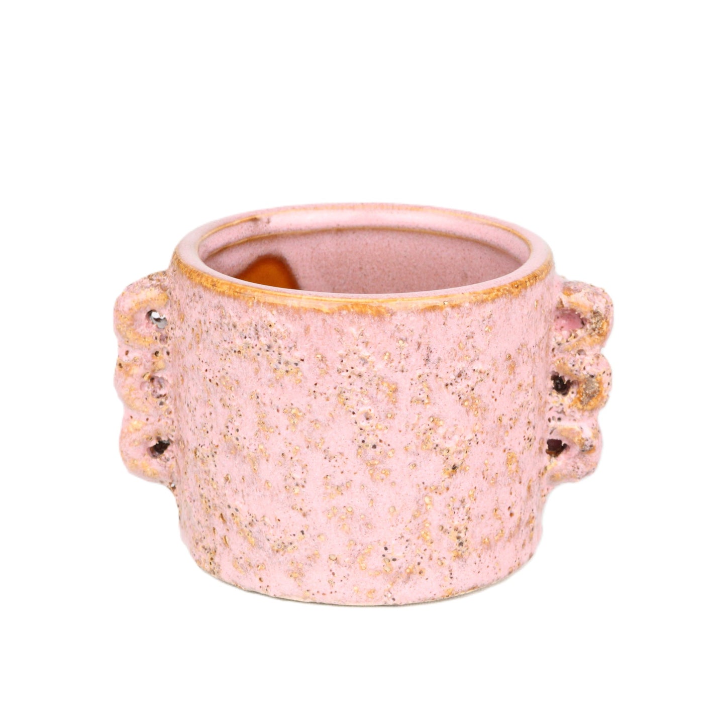 Rosy Granite Grain Eared Pot