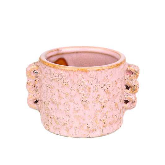 Rosy Granite Grain Eared Pot