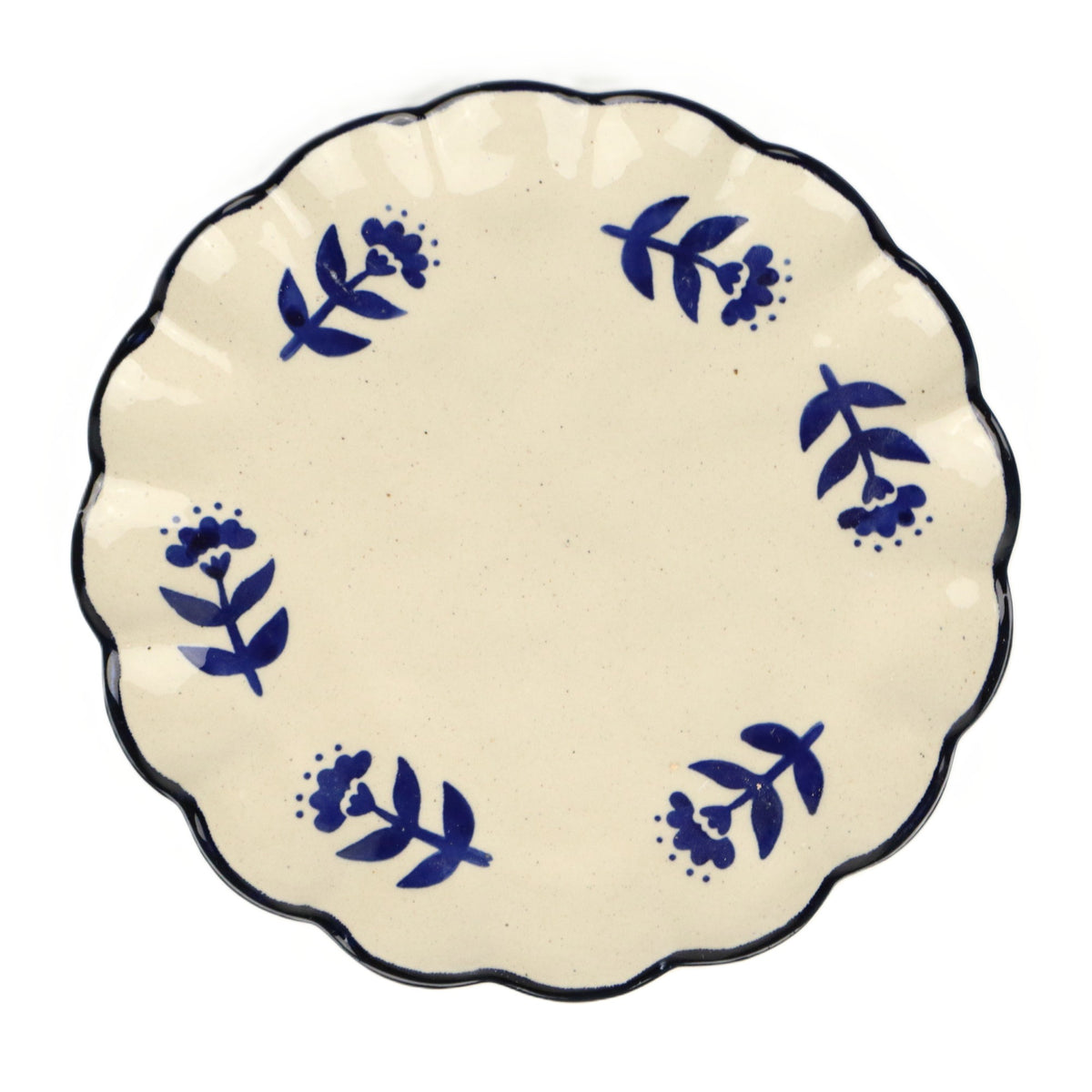 Navy Pollen Frill Plate
