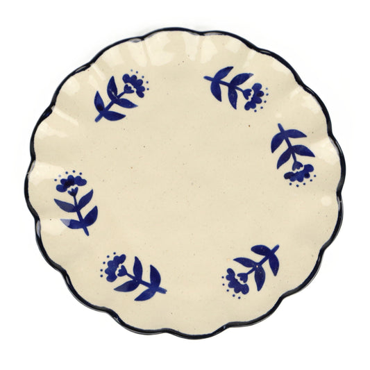 Navy Pollen Frill Plate