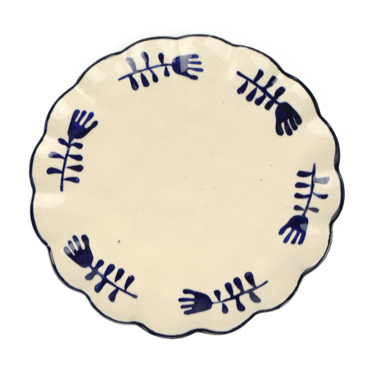 Navy Forks Frill Plate
