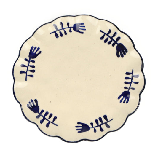 Navy Forks Frill Plate