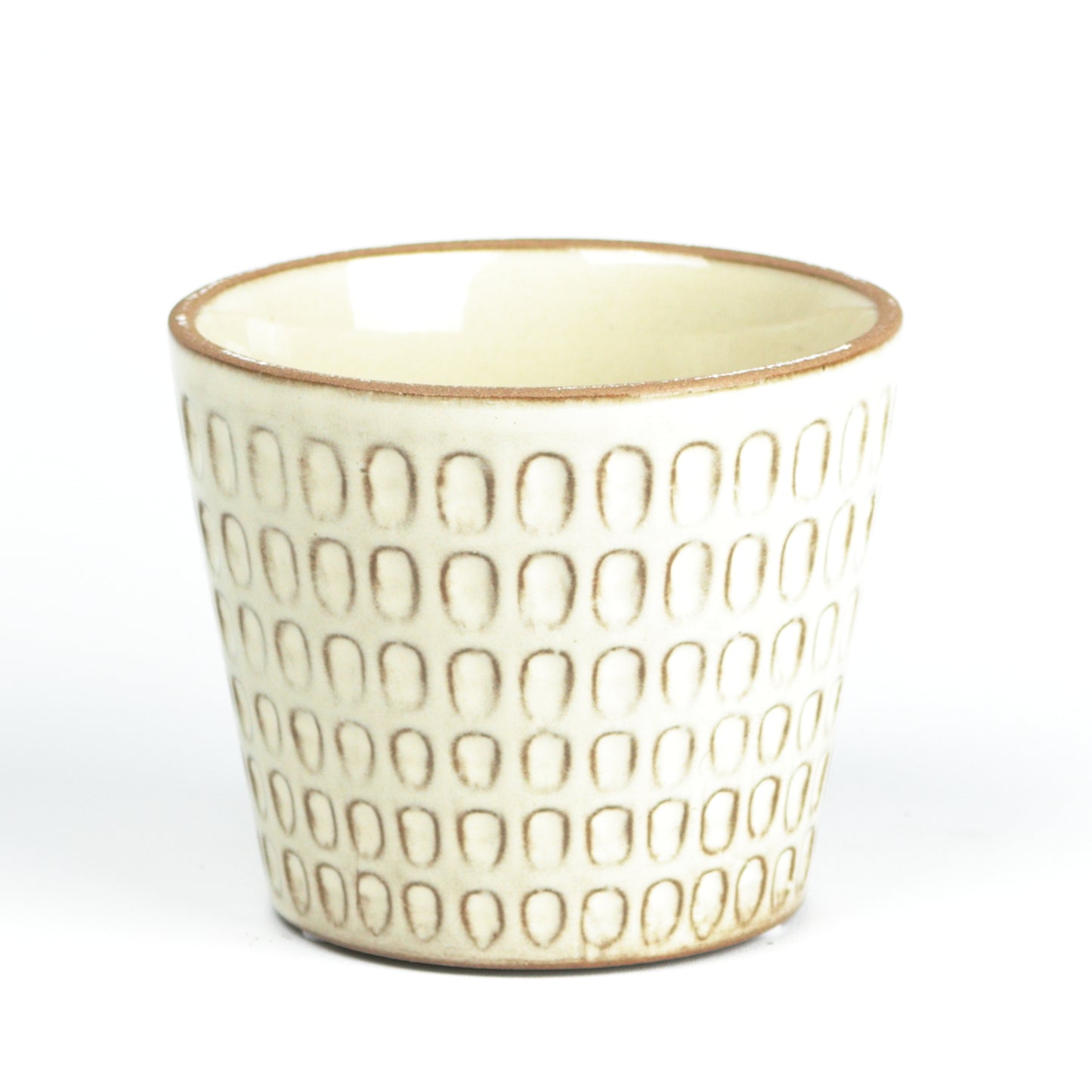 Cream scalloped Cone Small