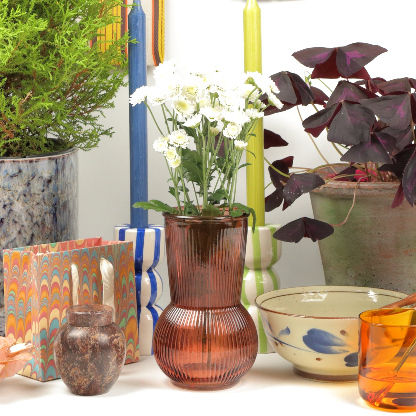 Bulbous Rosewood Vase