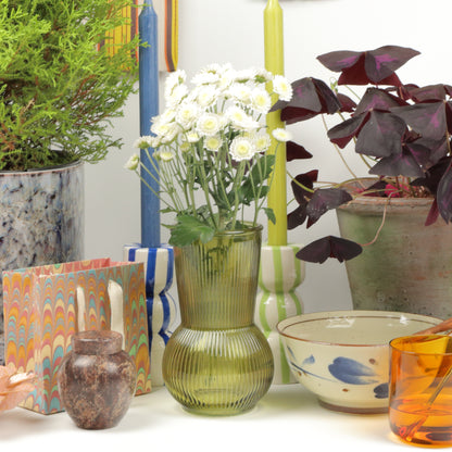 Bulbous Olive Vase