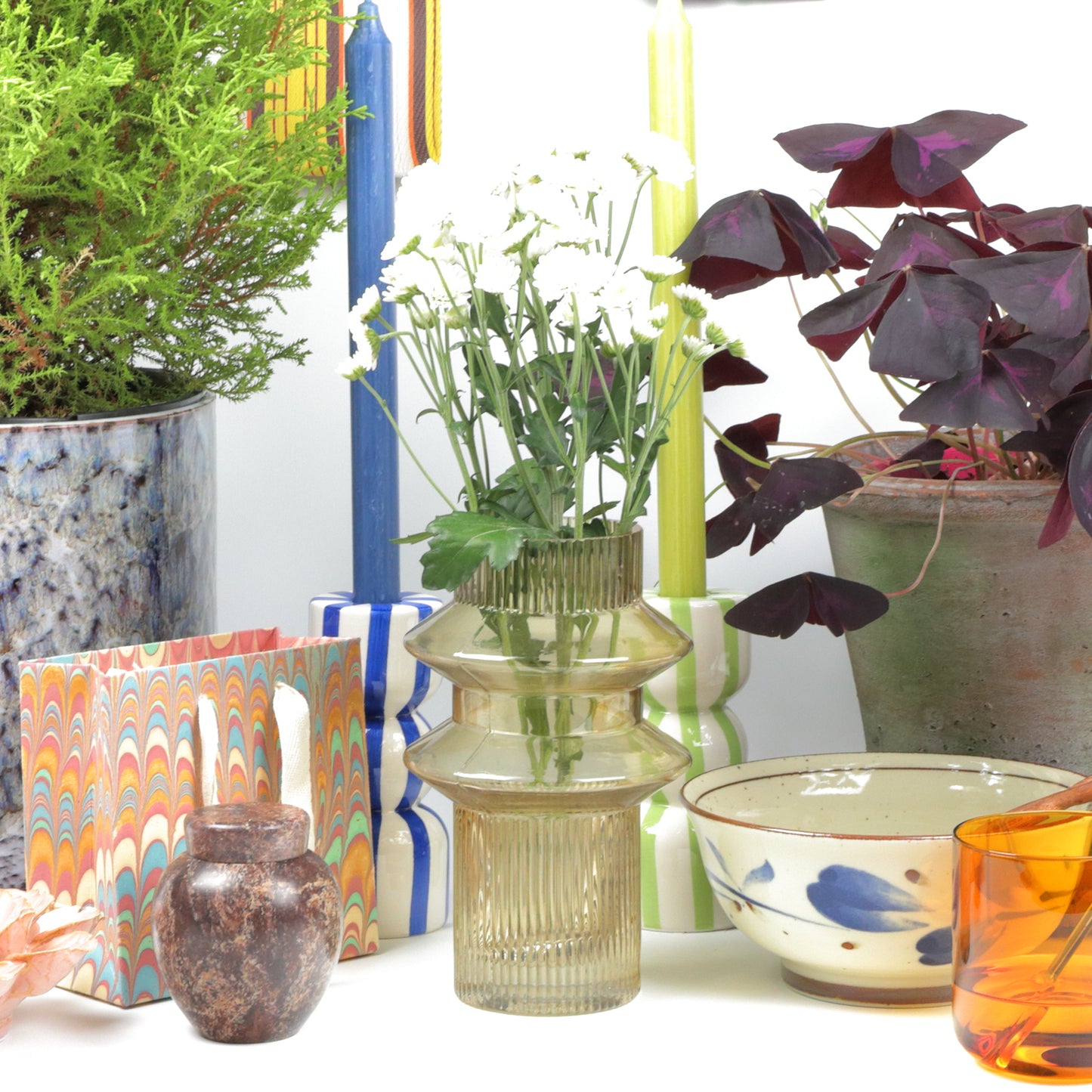 Tan Double Ringed Cylinder