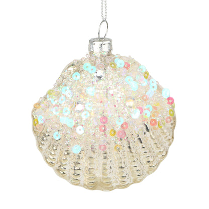 Sequined Clam Shell