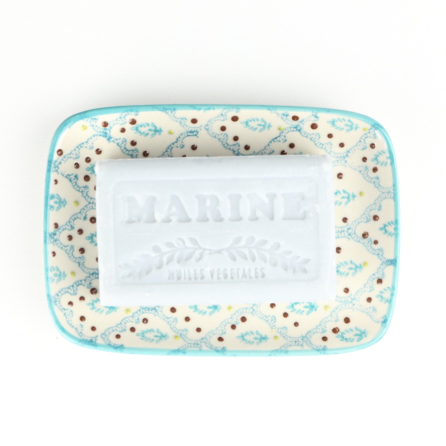 Azure Pineapples Soap Dish