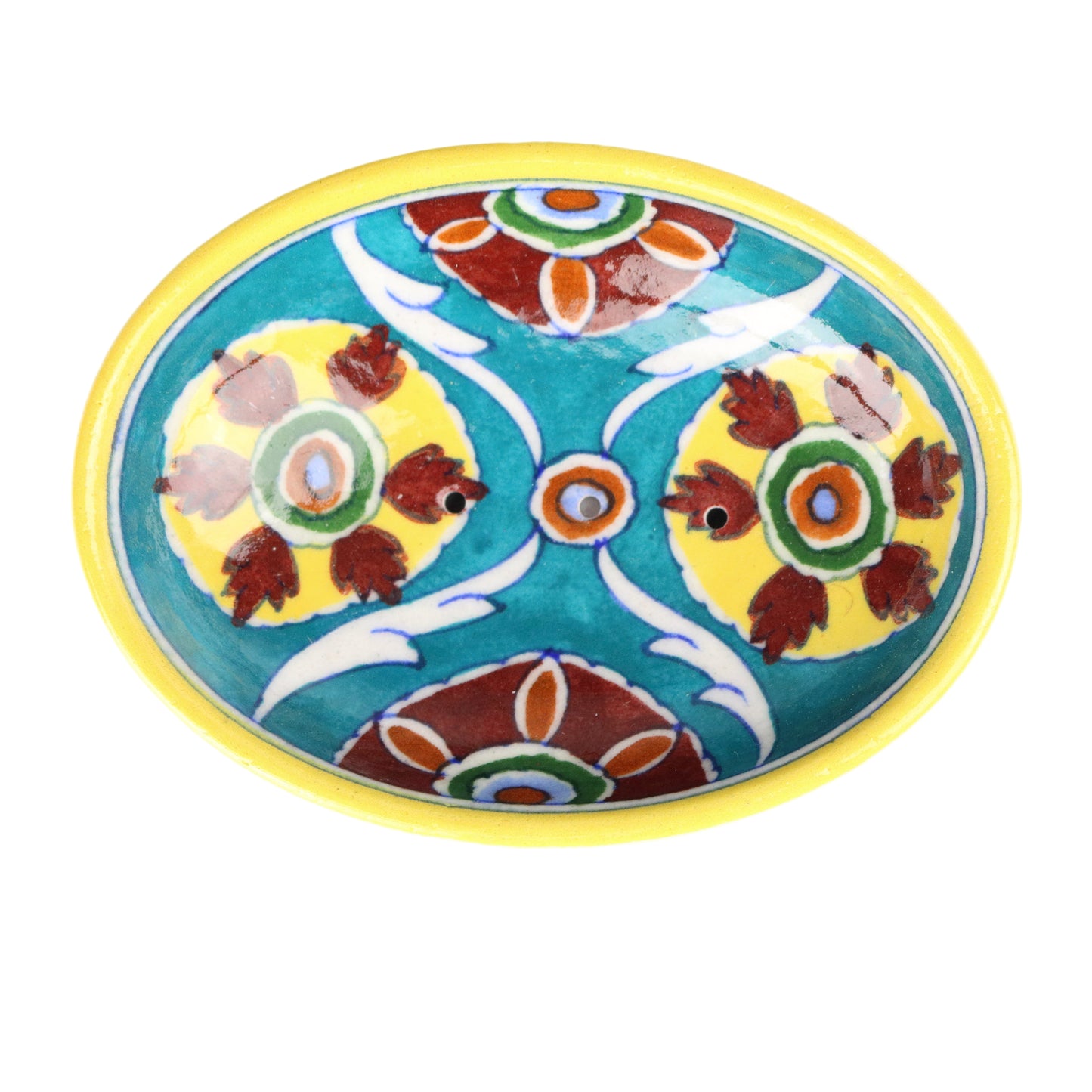 Azure Patterned Soap Dish