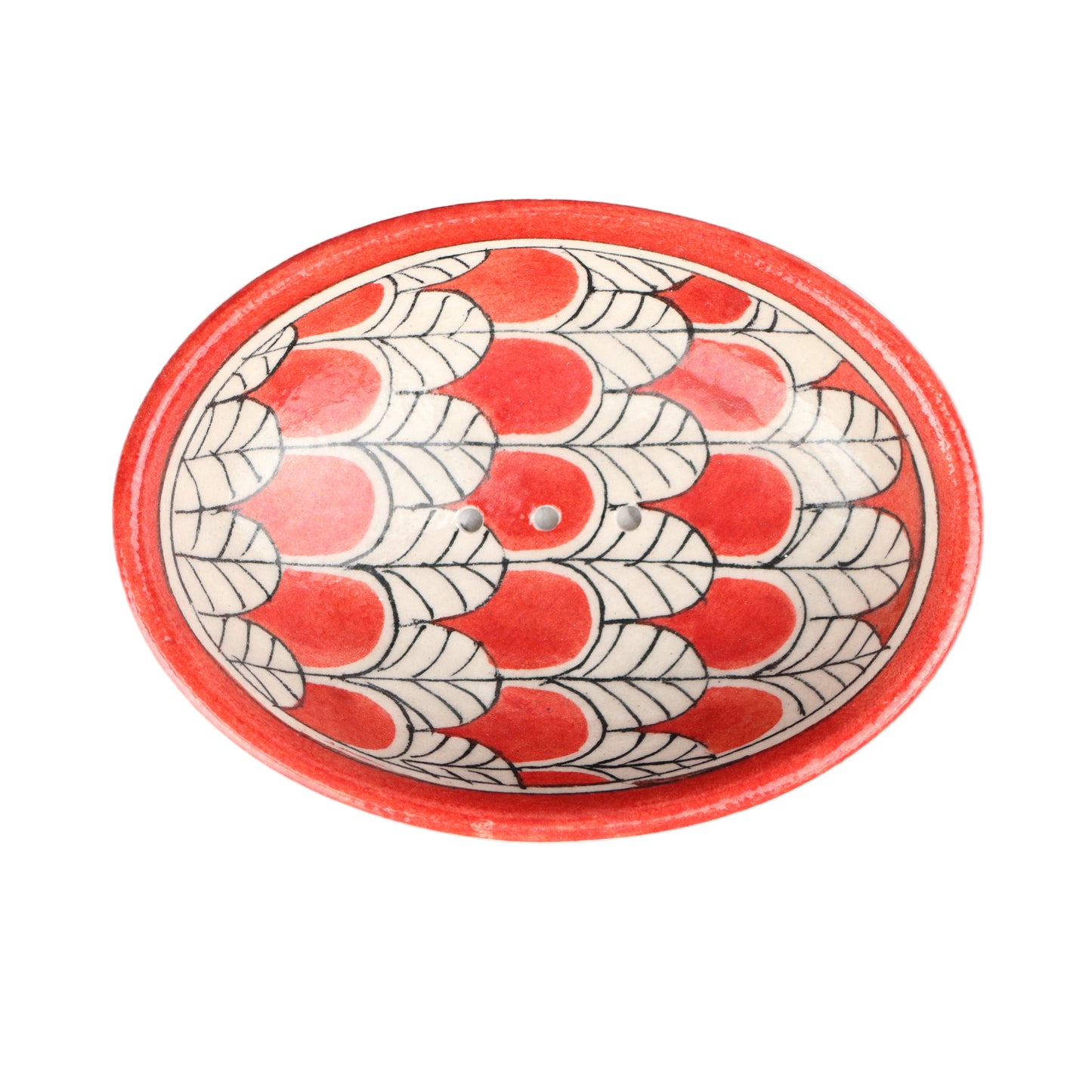 Crimson Peacock Soap Dish