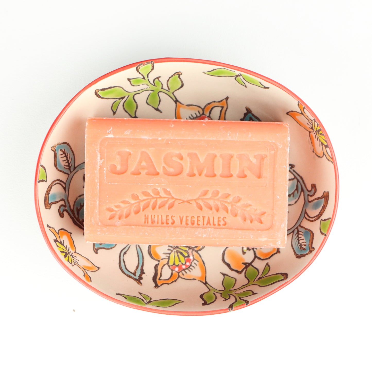 Scarlet Floral Soap Dish