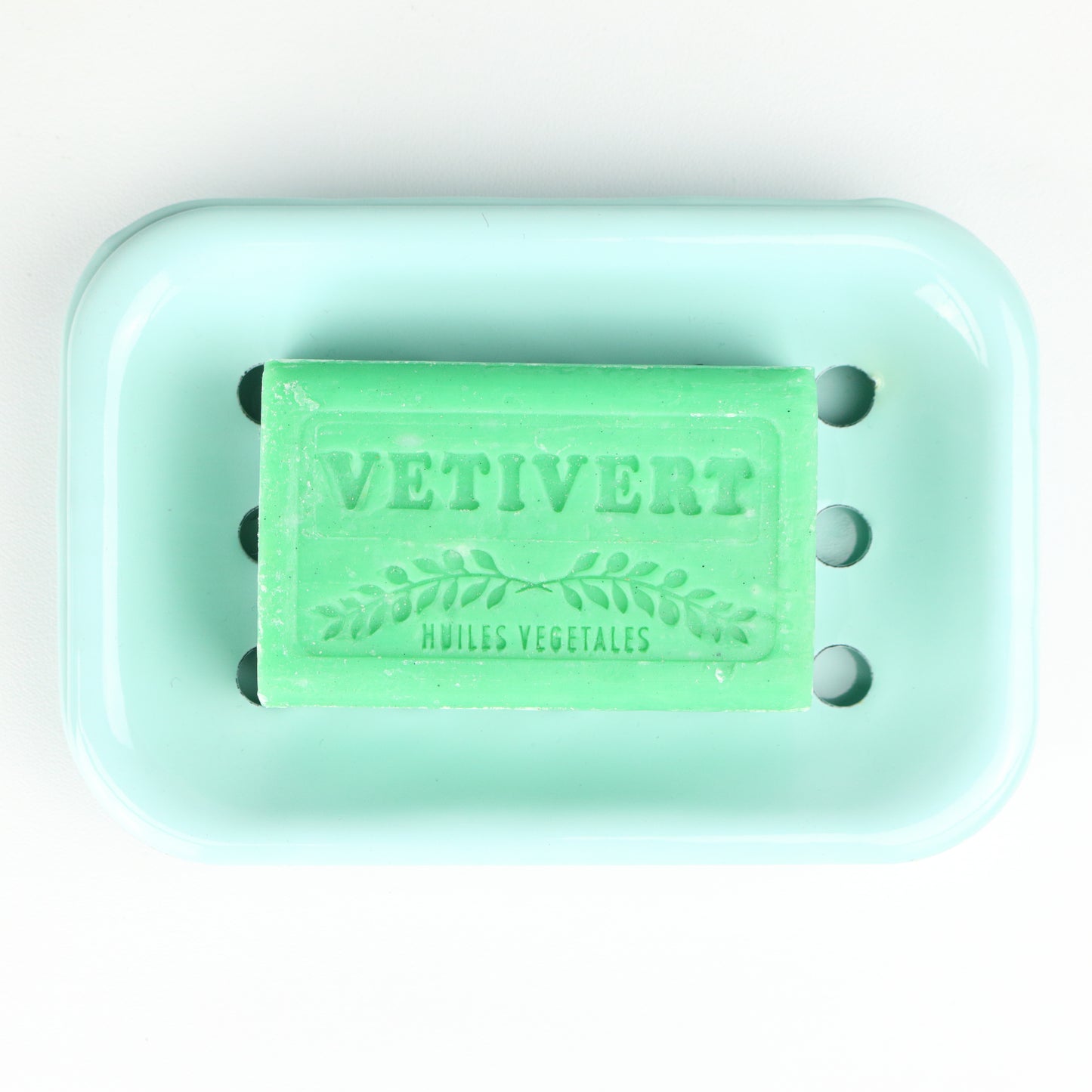 Baby Blue Steel Soap Dish