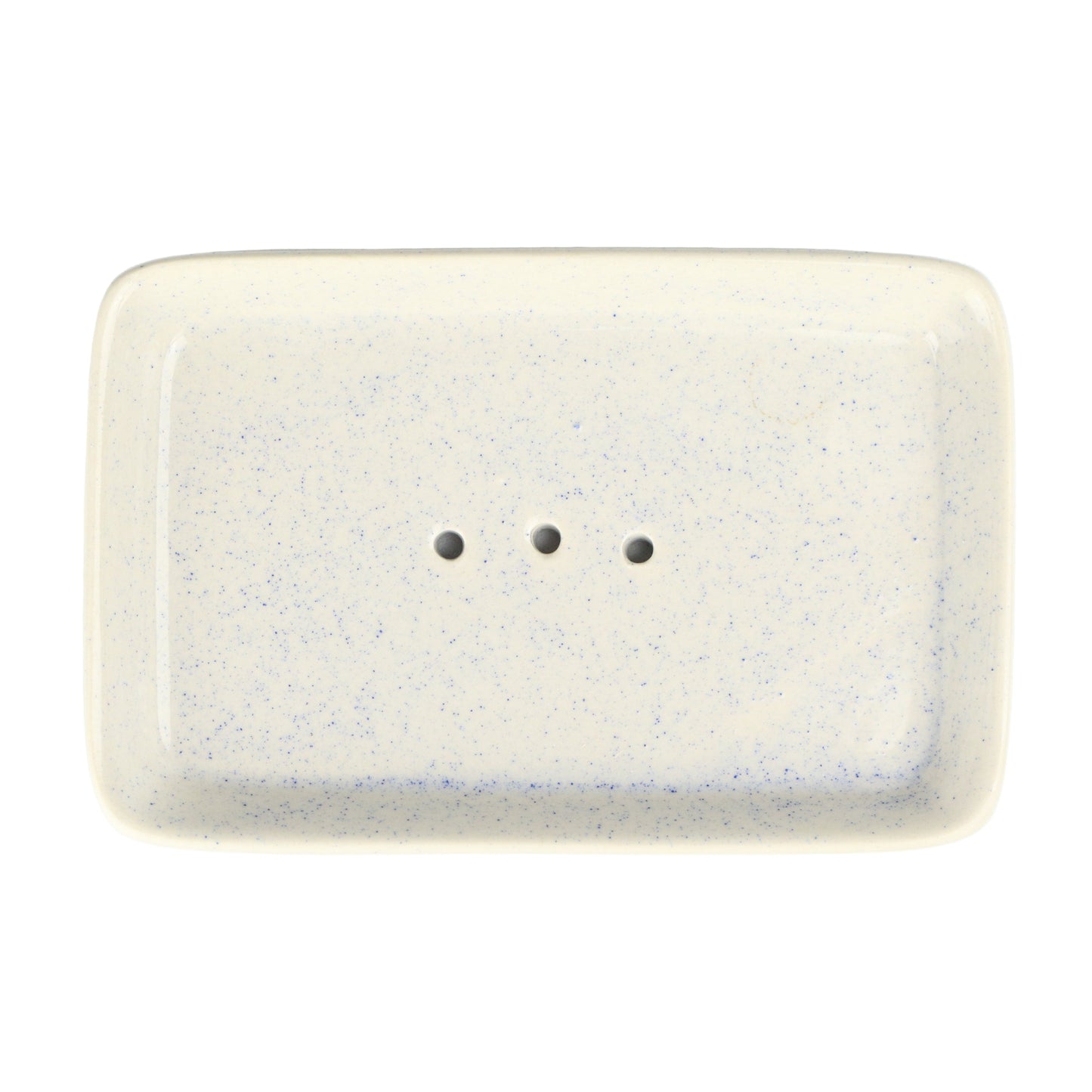 Speckled Ice Blue Soap Dish