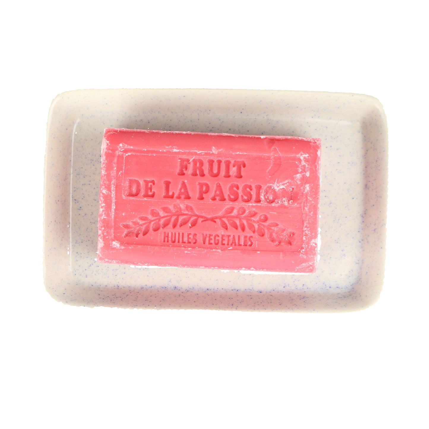 Speckled Ice Blue Soap Dish