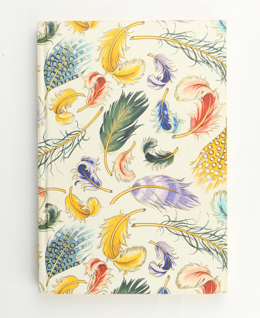 Rainbow Plumes Gilded Edge Hardback A5 Notebook