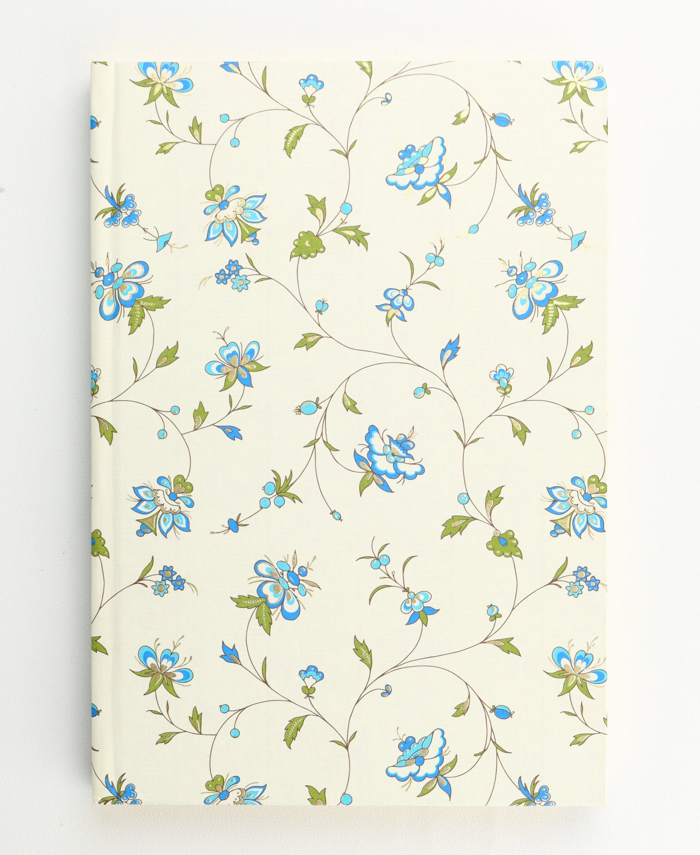 Azure Cornflowers Gilded Edge Hardback A5 Notebook