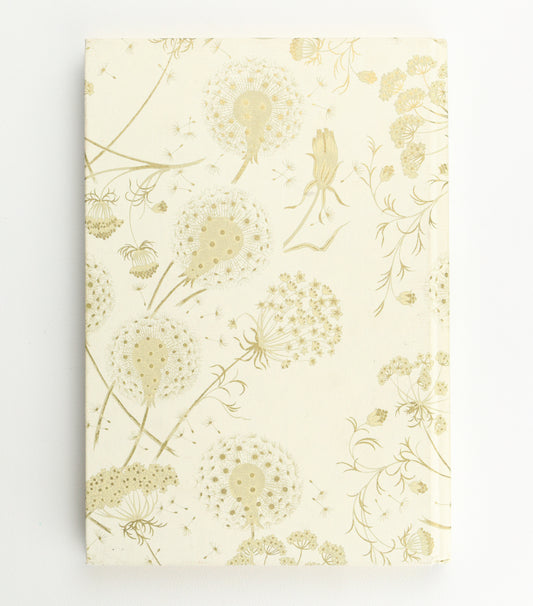 Golden Dandelions Gilded Edge Hardback A5 Notebook