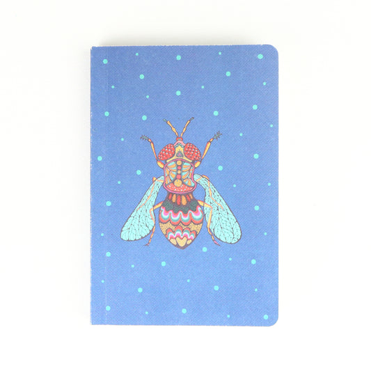 Azure Worker Bee Softback A7 Notebook
