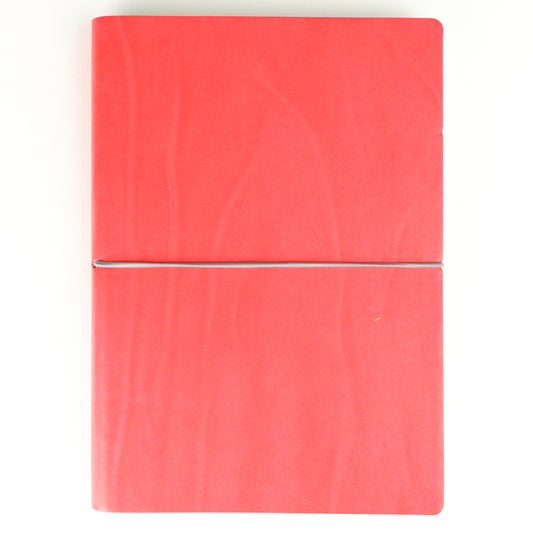 Scarlet Leather Bound Notebook