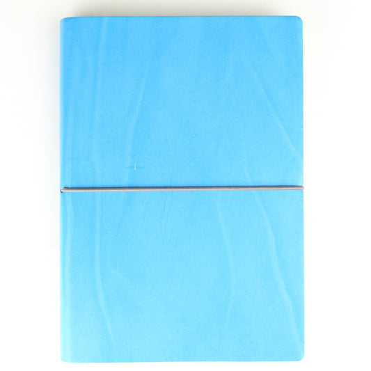 Sky Blue Leather Bound Notebook