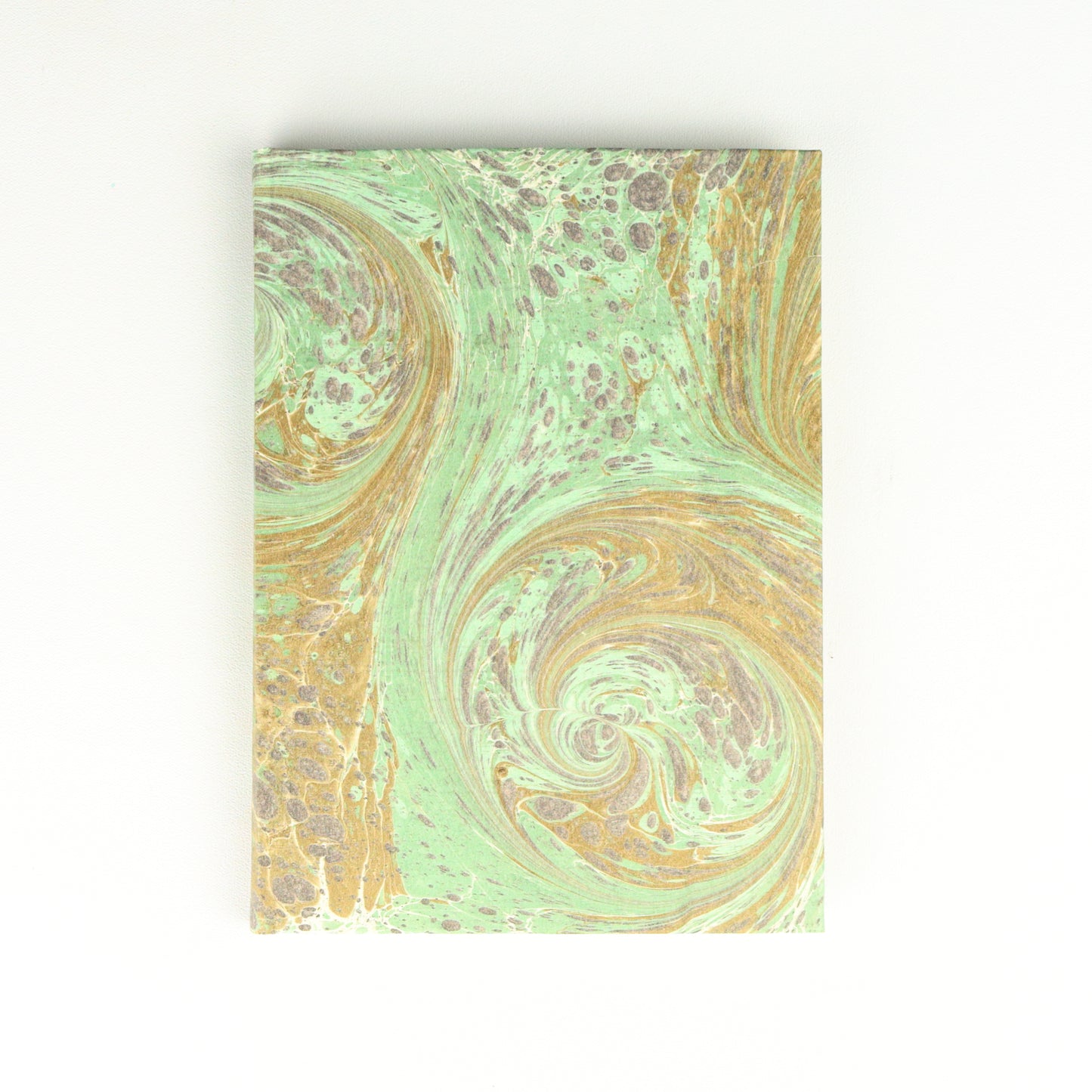 Autumnal Trees Marbled Notebook