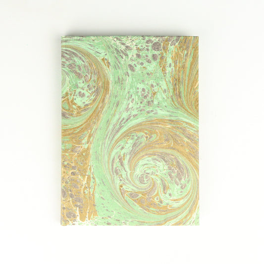 Autumnal Trees Marbled Notebook