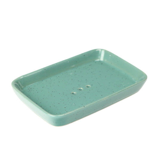 Speckled Teal Soap Dish