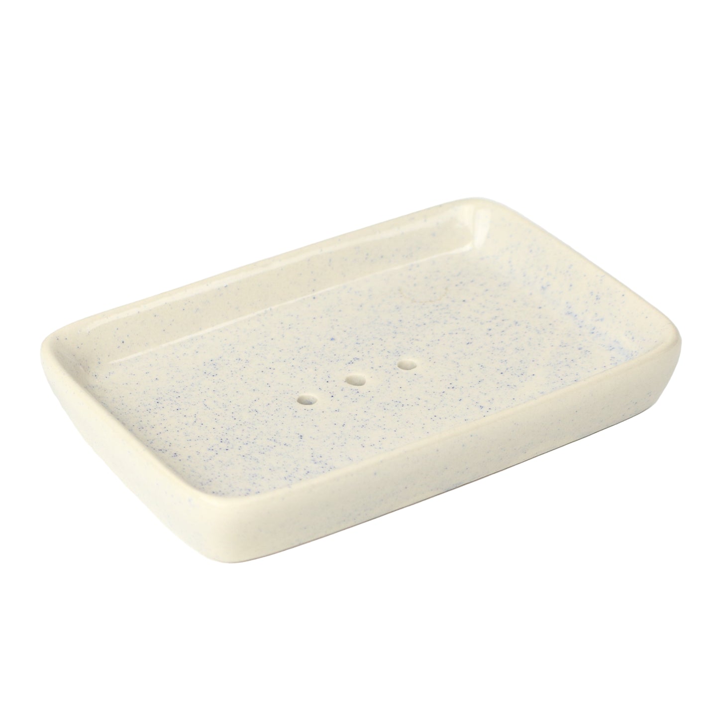 Speckled Ice Blue Soap Dish