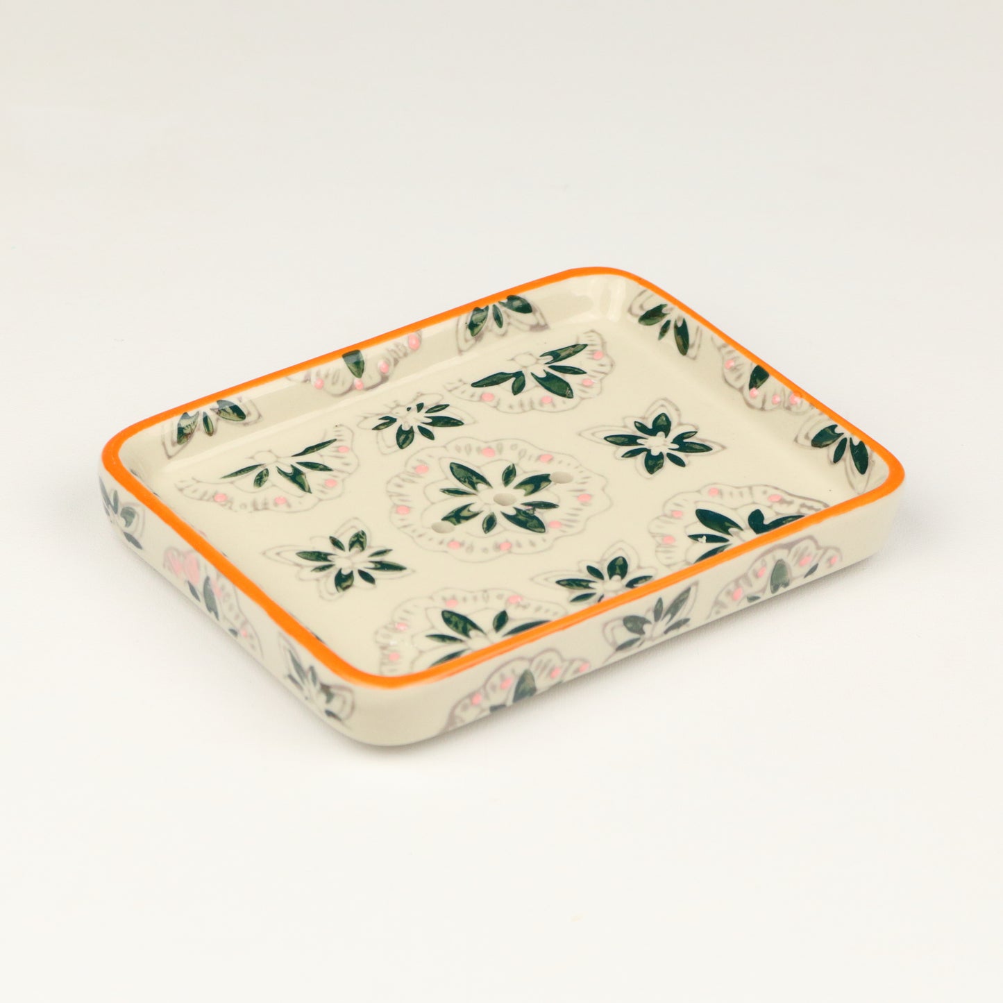Orange Pedicel Soap Dish
