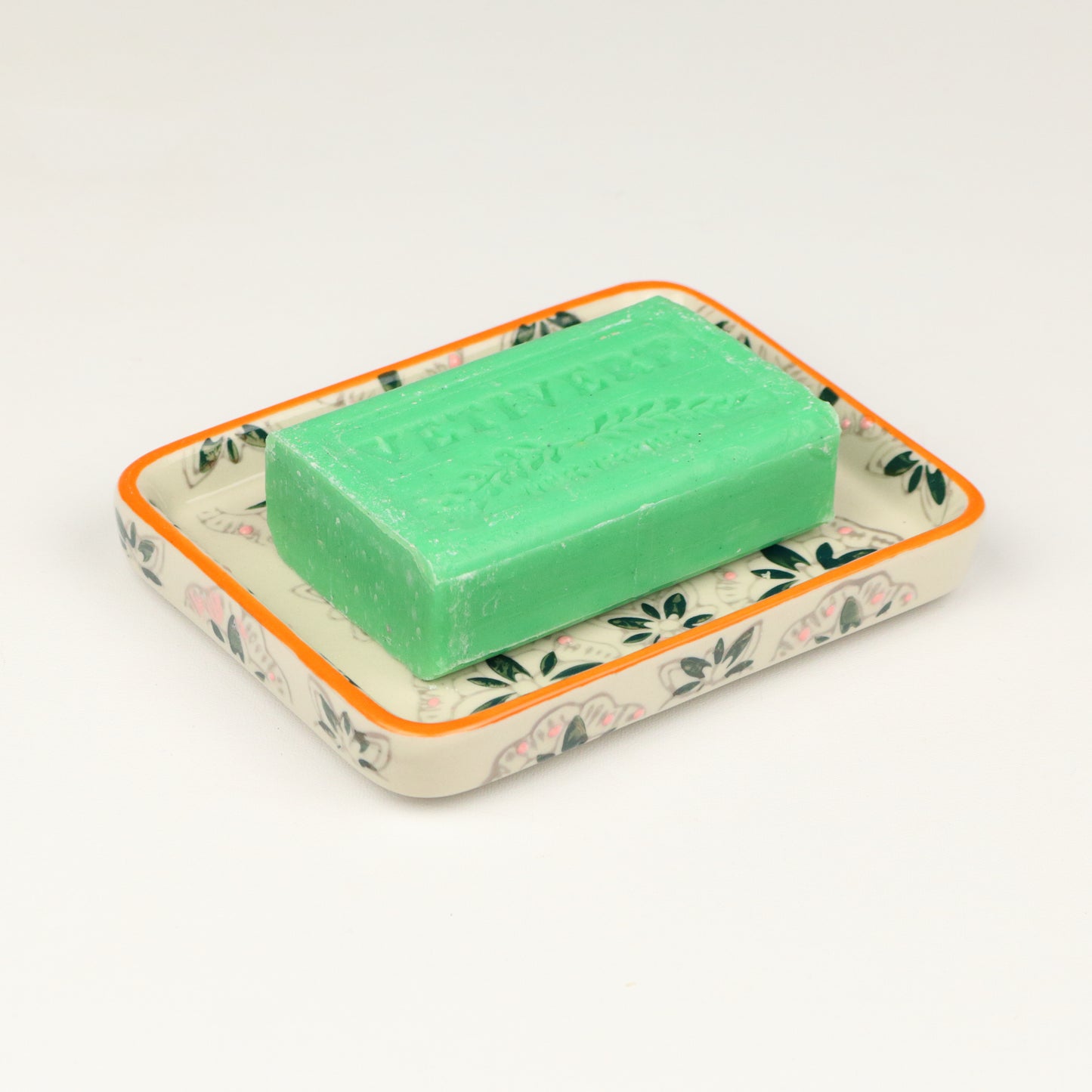 Orange Pedicel Soap Dish
