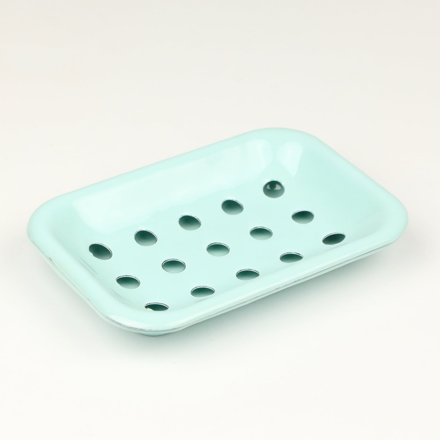 Baby Blue Steel Soap Dish