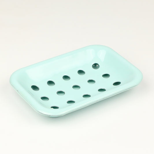 Baby Blue Steel Soap Dish