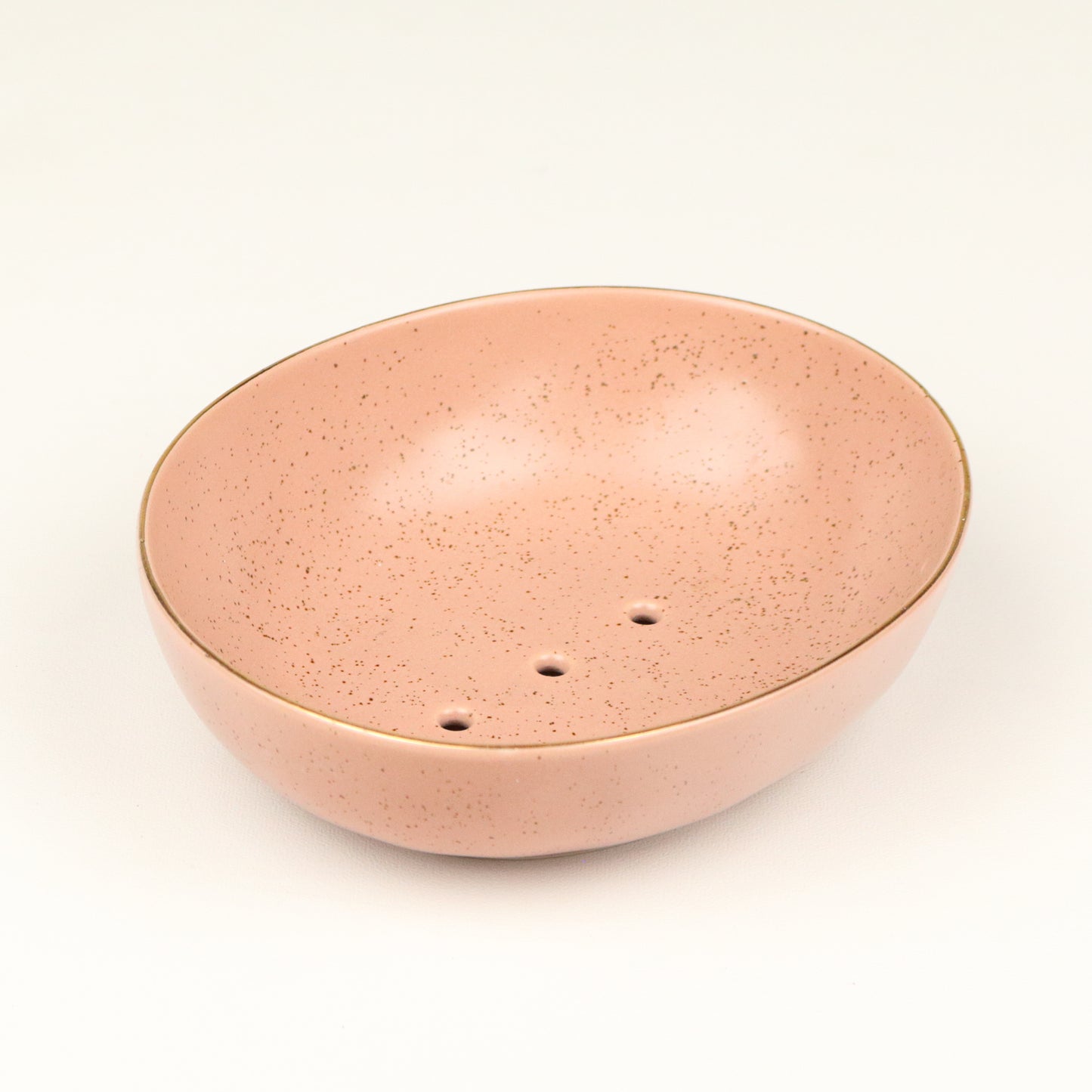 Speckled Salmon Soap Dish