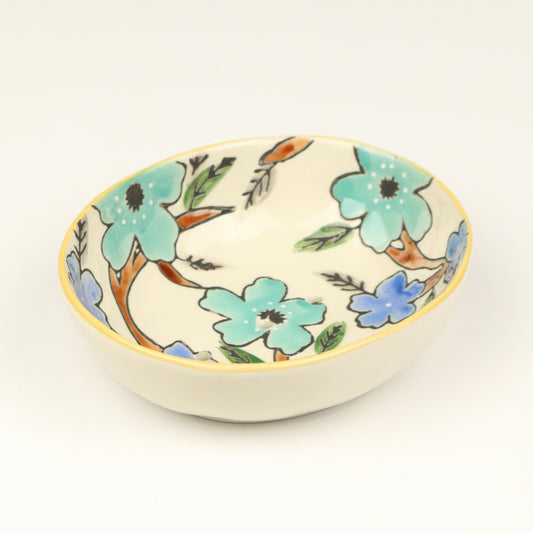 Citrine Floral Soap Dish