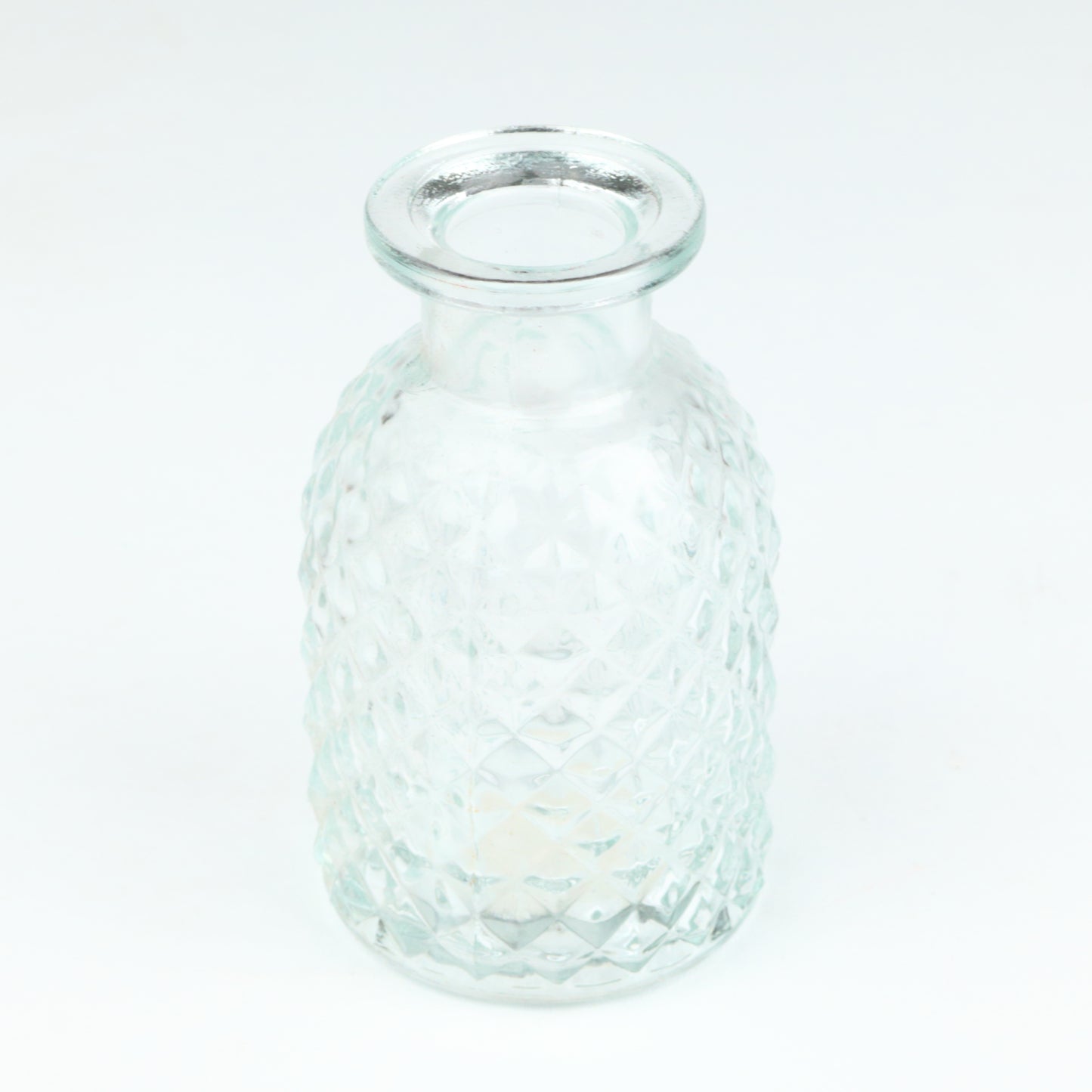 Clear Harlequin Squat Bottle