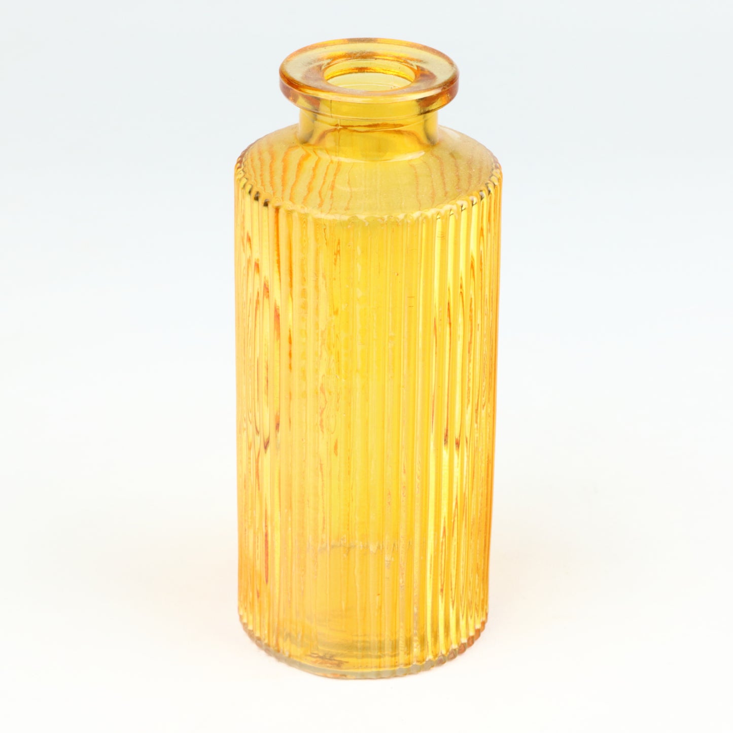 Amber Ribbed Bottle