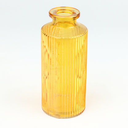 Amber Ribbed Bottle