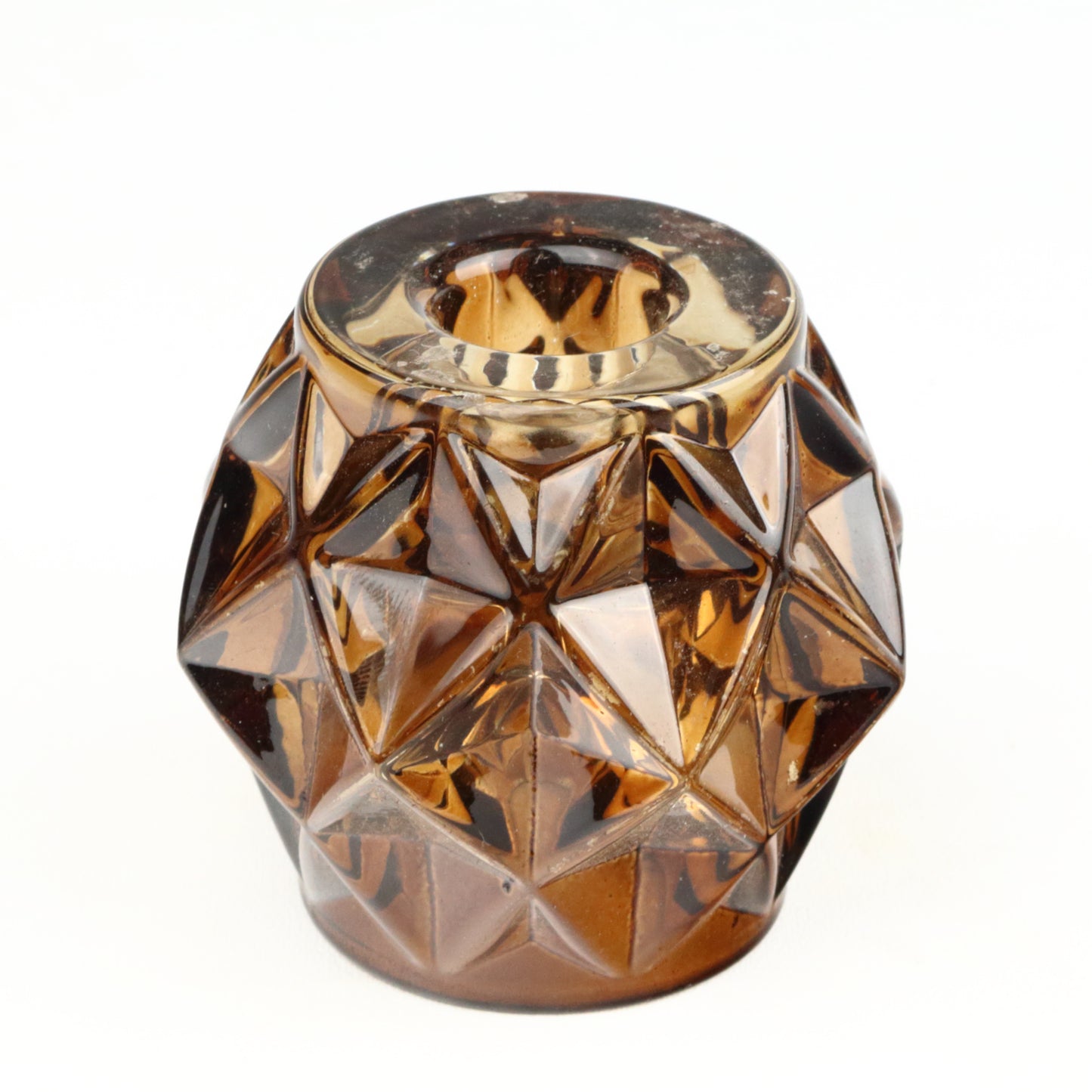 Amber Jewel Candlestick