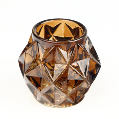 Amber Jewel Candlestick