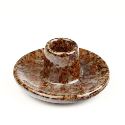 Speckled Ceramic Candlestick