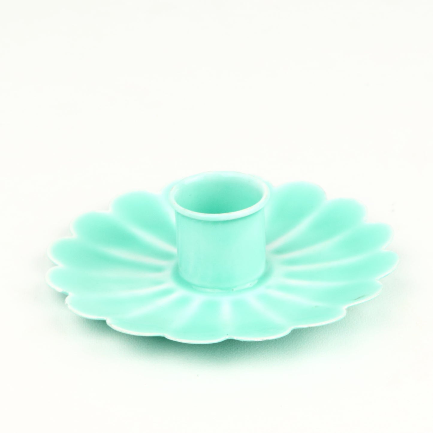 Aqua Flower Candlestick