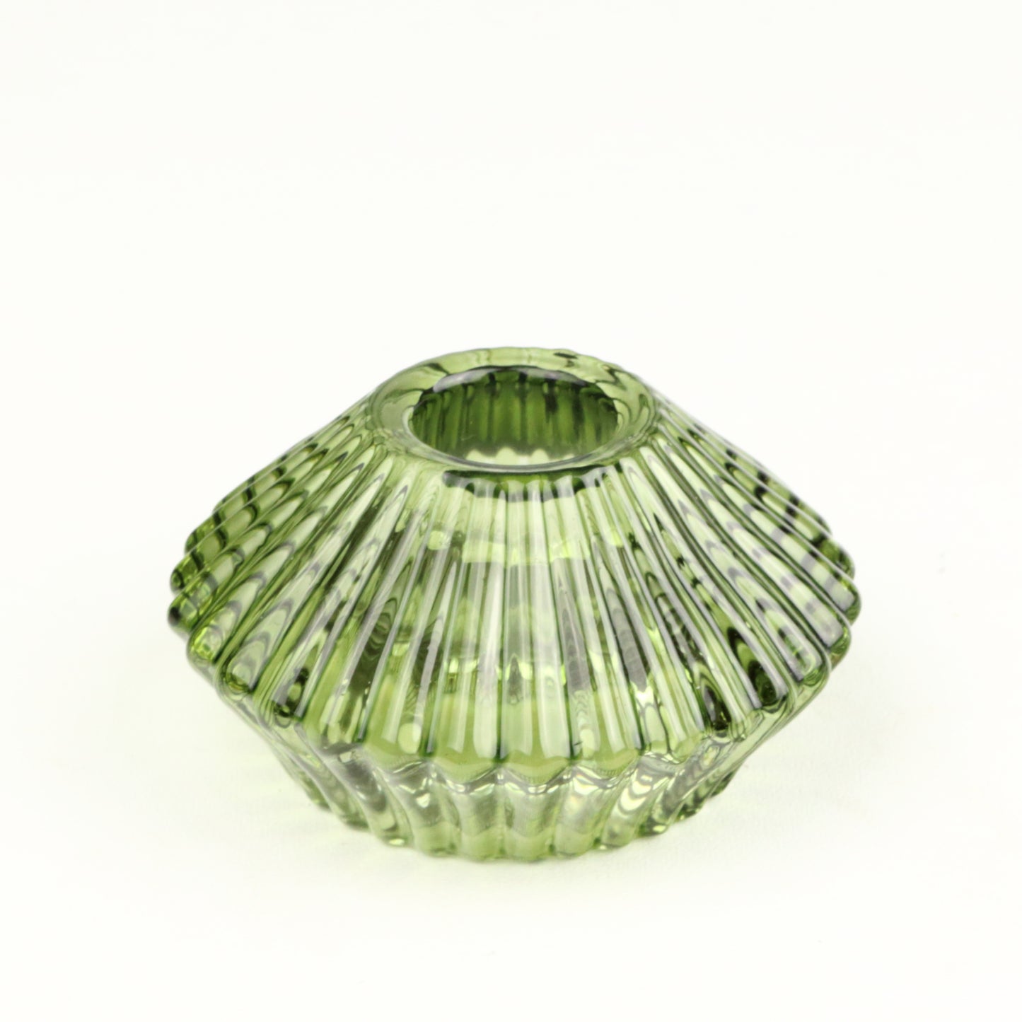 Fern Two Way Ribbed Candlestick