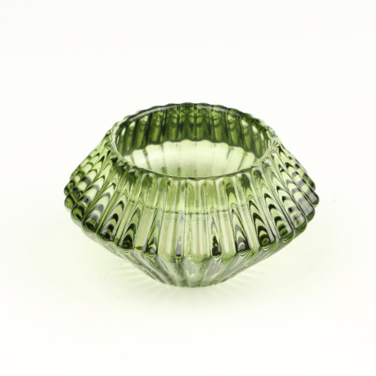 Fern Two Way Ribbed Candlestick