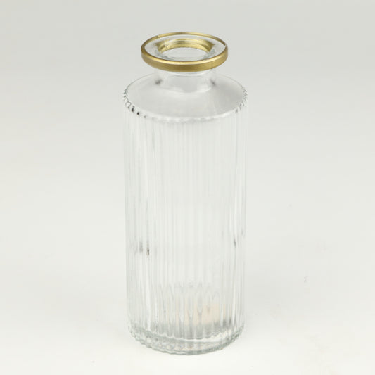 Clear Ribbed Bottle