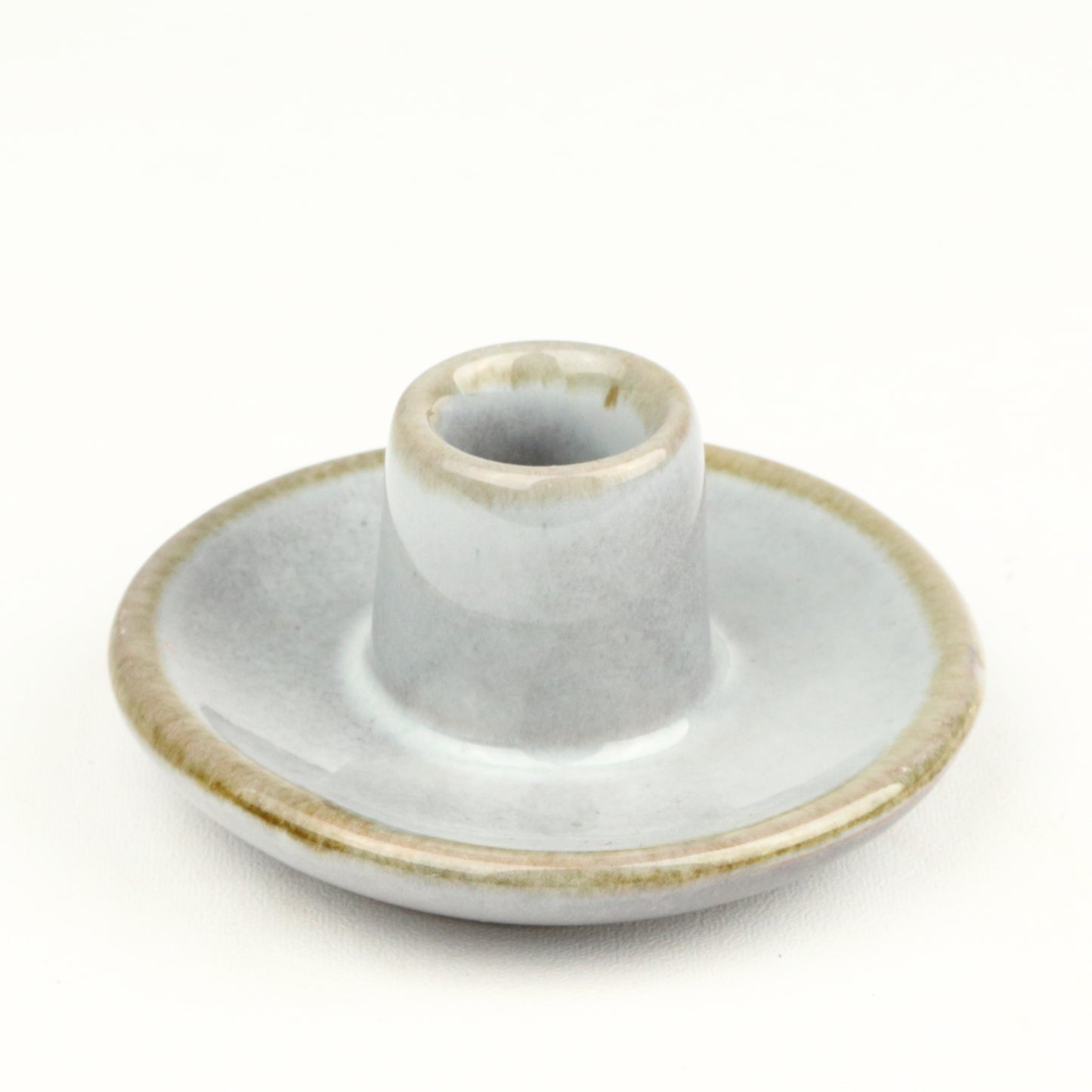 Eggshell Ceramic Candlestick