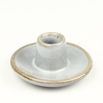 Eggshell Ceramic Candlestick