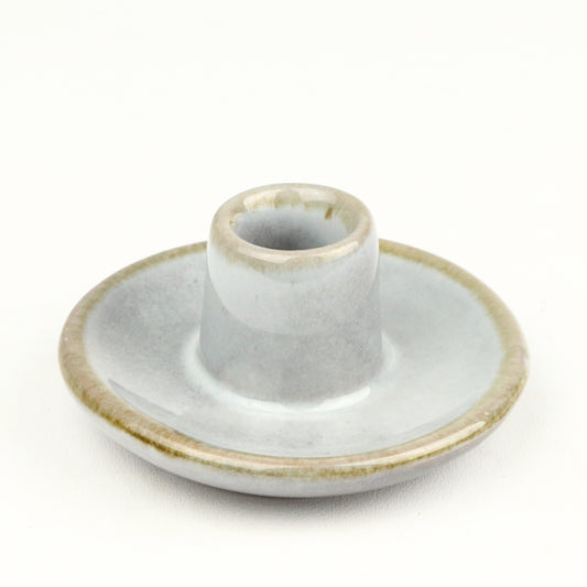 Eggshell Ceramic Candlestick