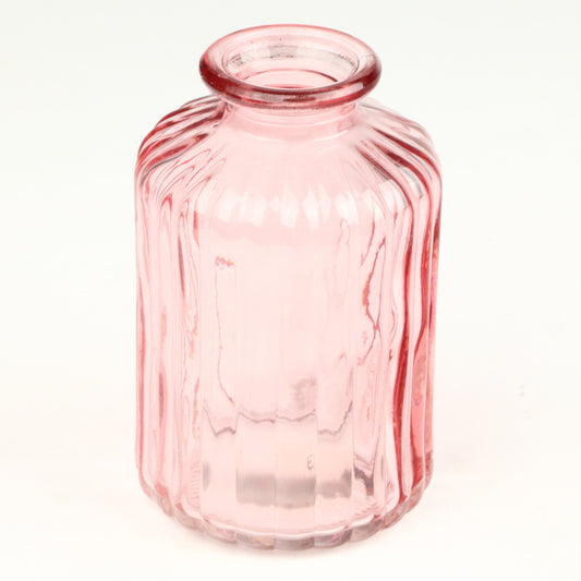 Rose Ribbed Cylinder Candlestick