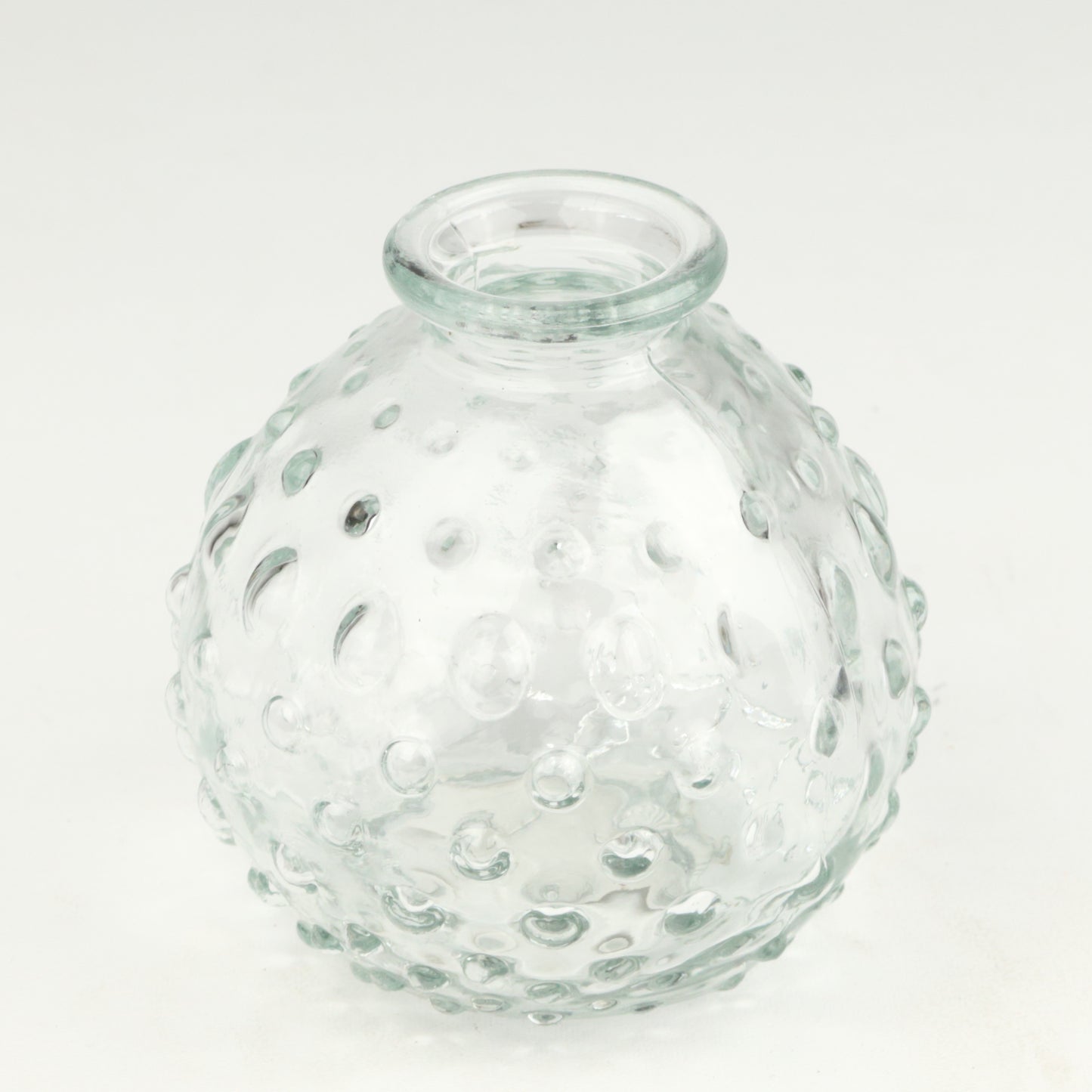 Clear Bumpy Sphere Candlestick