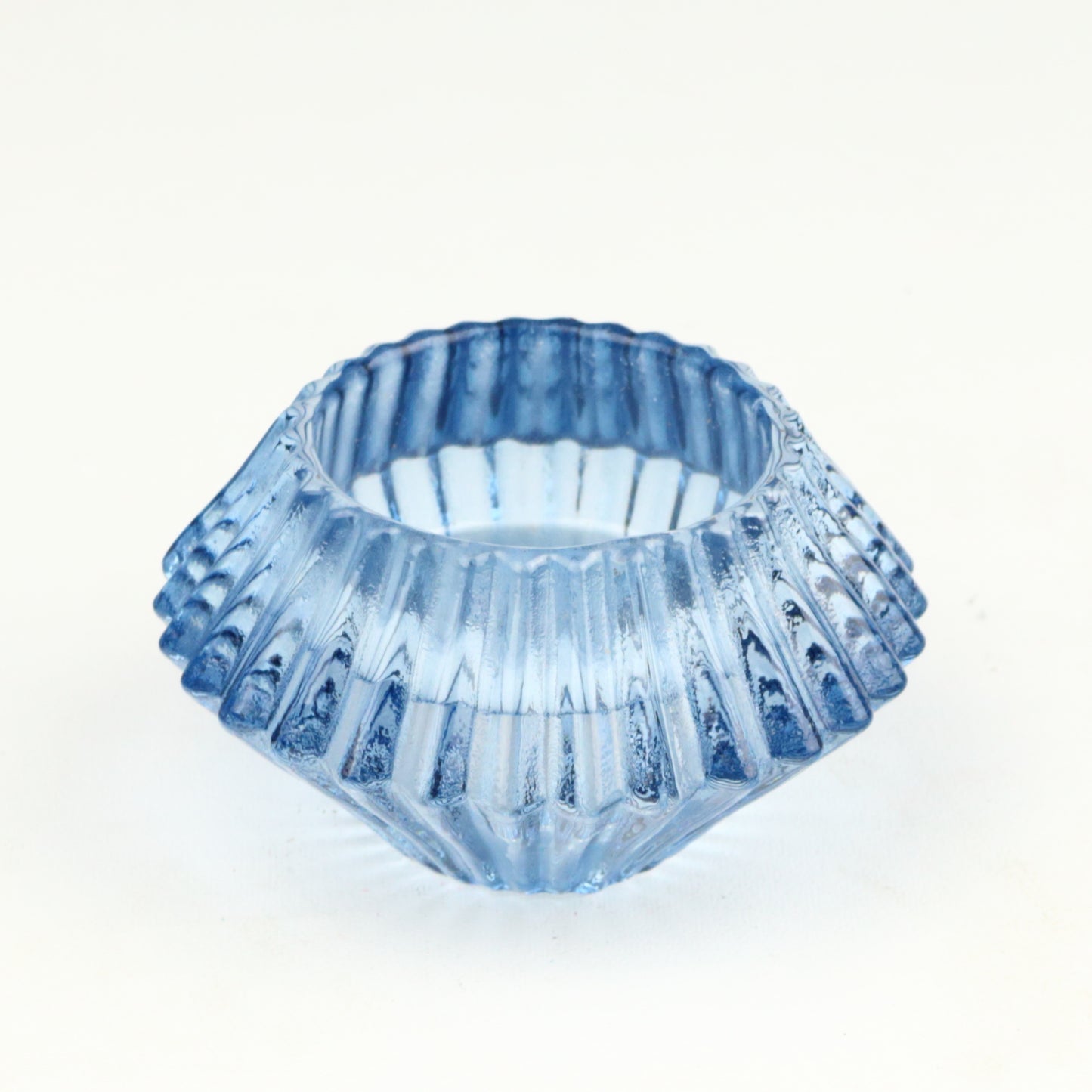 Ultramarine Two Way Ribbed Candlestick